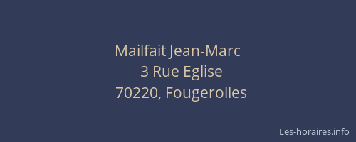 Mailfait Jean-Marc