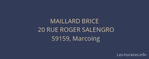 MAILLARD BRICE