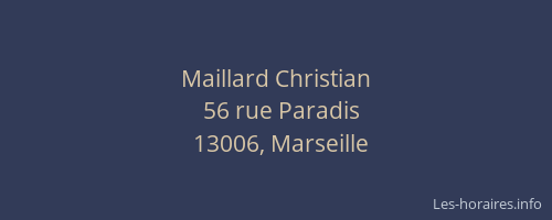 Maillard Christian