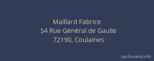 Maillard Fabrice