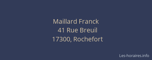 Maillard Franck