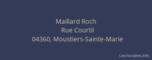 Maillard Roch
