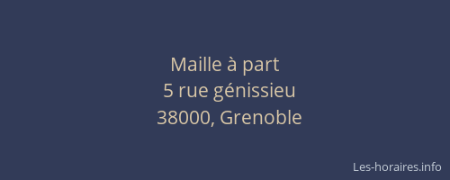 Maille à part