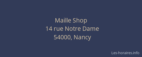 Maille Shop
