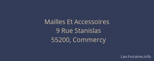 Mailles Et Accessoires