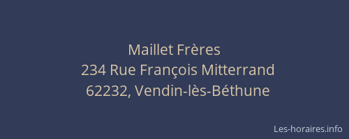 Maillet Frères
