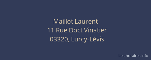 Maillot Laurent