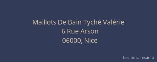 Maillots De Bain Tyché Valérie