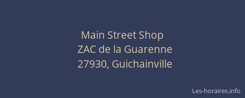 Main Street Shop