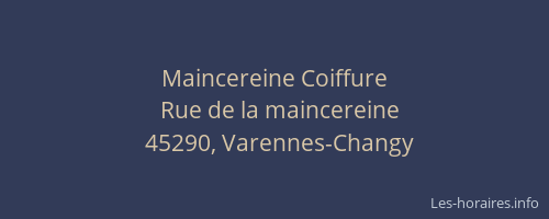 Maincereine Coiffure