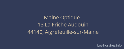 Maine Optique
