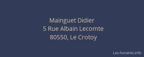 Mainguet Didier