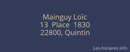 Mainguy Loïc