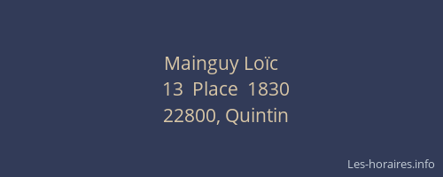 Mainguy Lo&iuml;c