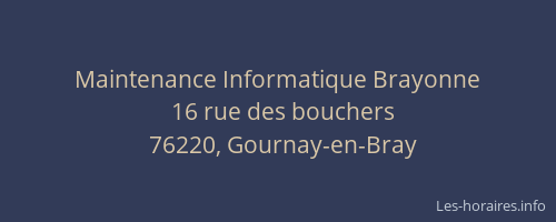 Maintenance Informatique Brayonne