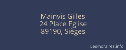 Mainvis Gilles