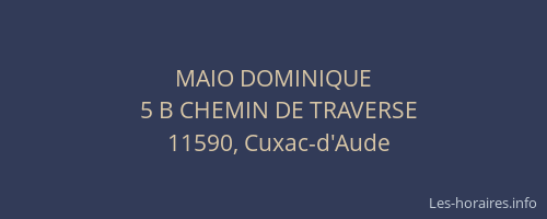 MAIO DOMINIQUE