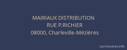 MAIRIAUX DISTRIBUTION