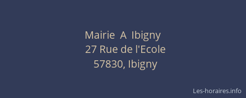 Mairie  A  Ibigny