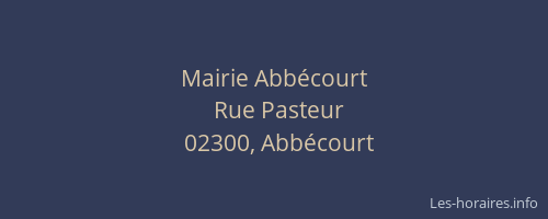 Mairie Abbécourt