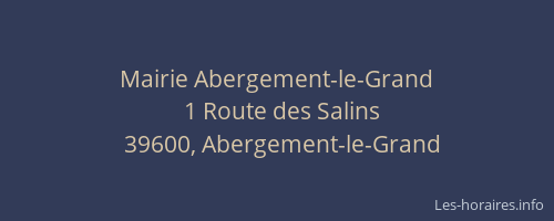 Mairie Abergement-le-Grand