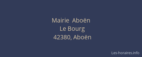 Mairie  Aboën