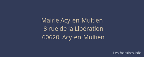 Mairie Acy-en-Multien