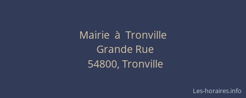 Mairie  à  Tronville
