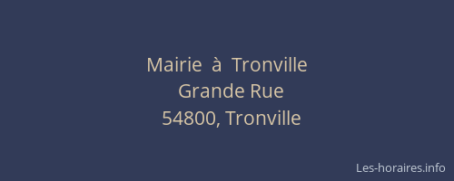 Mairie  &agrave;  Tronville