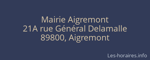 Mairie Aigremont