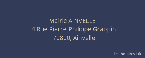 Mairie AINVELLE