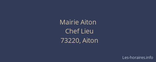 Mairie Aiton