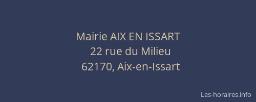 Mairie AIX EN ISSART