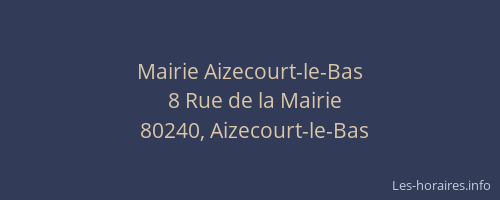 Mairie Aizecourt-le-Bas