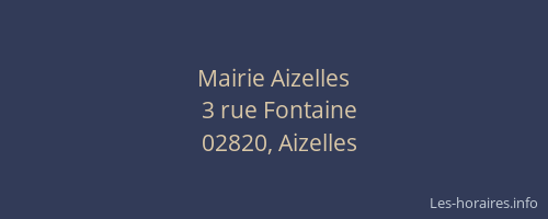 Mairie Aizelles