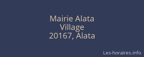 Mairie Alata