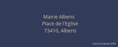 Mairie Albens