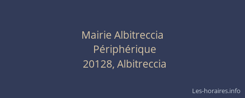 Mairie Albitreccia
