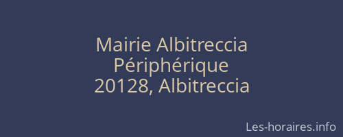 Mairie Albitreccia