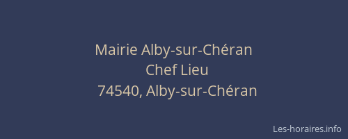 Mairie Alby-sur-Ch&eacute;ran