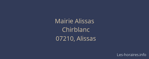 Mairie Alissas
