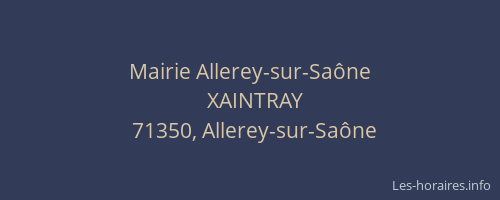 Mairie Allerey-sur-Sa&ocirc;ne