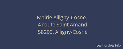 Mairie Alligny-Cosne