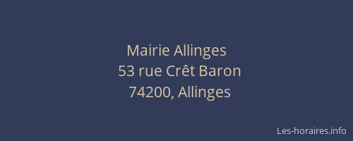Mairie Allinges