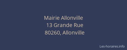 Mairie Allonville
