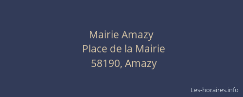 Mairie Amazy
