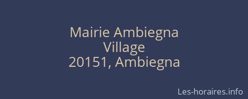 Mairie Ambiegna