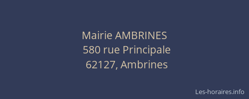 Mairie AMBRINES