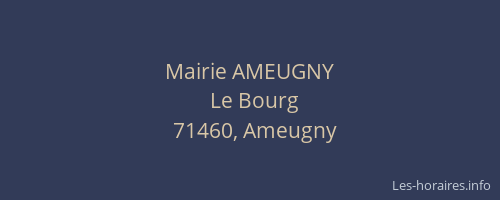 Mairie AMEUGNY