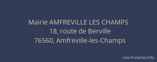 Mairie AMFREVILLE LES CHAMPS